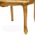 Πολυθρόνα Λουι Κένζ σκαλιστή με φύλλο χρυσού και ύφασμα ανάγλυφο με λουλούδια ΜΚ-6529-armchair ΜΚ-6529 