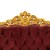 Εκπληκτικός Μπαρόκ Θρόνος Με Φύλλο Χρυσού και Μπορντό βελούδο καπιτονέ Υψηλής Ποιότητας ΜΚ-6530-THRONE ΜΚ-6530 