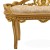 Καναπεδάκι Μπαρόκ με φύλλο χρυσού και πατίνα με ύφασμα ανάγλυφο μπέζ υψηλής ποιότητας ΜΚ-8627-sofa ΜΚ-8627 