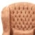 Κλασική Μπερζέρα καπιτόνε εξαιρετικής ποιότητας αδιάβροχο αλέκιαστο Σομόν με μπρονζέ καπαράδες ΜΚ-6532-armchair ΜΚ-6532 