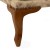 Κλασική Μπερζέρα Καπιτονέ εκρού με νερά απο αδιάβροχο-αλέκιαστο ύφασμα και μπρόνζέ καπαράδες ΜΚ-6534-armchair ΜΚ-6534 