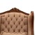 Μπερζέρα καπιτονέ Λουί Κένζ με ψηλή πλάτη με ύφασμα αλέκιαστο-αδιάβροχο σε σομόν χρώμα ΜΚ- 6540-armchair ΜΚ- 6540 