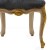 Καρέκλα Λουί Κένζ Σκαλιστή με ύφασμα γκριζο-μπλέ αλέκιαστο αδιάβροχο υψηλής ποιότητας απο μασίφ καρυδια με λάκα πατίνα baby wash και φύλλο χρυσού ΜΚ-5178-CHAIR ΜΚ-5178 