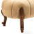Σκαμπό Λουί Κένζ - υποπόδιο με χρώμα μπέζ της άμμου από βελούδο ύφασμα υψηλής ποιότητας και ξύλο μασίφ καρυδια με λούστρο ΜΚ-8633-stool ΜΚ-8633 