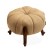 Σκαμπό Λουί Κένζ - υποπόδιο με χρώμα μπέζ της άμμου από βελούδο ύφασμα υψηλής ποιότητας και ξύλο μασίφ καρυδια με λούστρο ΜΚ-8633-stool ΜΚ-8633 