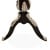 Σκαλιστός Καλόγερος Λουδοβίκου 14ου σε μαύρο χρώμα με φύλλο ασημιού ΜΚ-13274-Hookstand ΜΚ-13274 