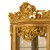 Βιτρίνα κλασική Λουί Κενζ με σκαλίσματα και φύλλο χρυσού - MK-4152-showcase- MK-4152 