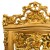 Αυτοκρατορική Βιτρίνα Λουί Κένζ με φύλλο χρυσού και πατίνα στα σκαλίσματα - MK-4154-showcase MK-4154 