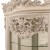Βιτρίνα Λουί Κένζ κλασική με λευκή λάκα-off white πατίνα και φύλλο ασημιού ΜΚ-4155-showcase ΜΚ-4155 