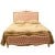Κλασικό Κρεβάτι καπιτονέ Λουί Κένζ με βελούδο baby pink και φύλλο χρυσου ΜΚ-11104-BED ΜΚ-11104 