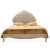 Κλασικό Κρεβάτι Λουί Κένζ καπιτονέ σε baby wash χρώμα με πατίνα και γκρί βελούδο υψηλής ποιότητας ΜΚ-11105-BED ΜΚ-11105 