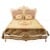 Κλασικό Κρεβάτι Μπαρόκ καπιτονέ με βελούδο ρόζ απαλό υψηλής ποιότητας και το ξύλο λάκα λευκή με πατίνα και φύλλο χρυσού στις λεπτομέρειες ΜΚ-11106-bed ΜΚ-11106 