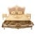 Κλασικό Κρεβάτι Μπαρόκ καπιτονέ με βελούδο ρόζ απαλό υψηλής ποιότητας και το ξύλο λάκα λευκή με πατίνα και φύλλο χρυσού στις λεπτομέρειες ΜΚ-11106-bed ΜΚ-11106 