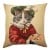 Μαξιλάρι διακοσμητικό με Γάτο ντυμένο με στολή ζωγράφου "Μιχαήλ Άγγελου" , τετράγωνο απο στόφα Ισπανίας 45χ45 ΜΚ-027-pillow ΜΚ-027 