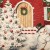 Μαξιλάρι διακοσμητικό Christmas Edition η ''Χιονισμένη αυλή'' ,τετράγωνο απο στόφα Ισπανίας 45χ45 Μ-pillow ΜΚ-028-1 