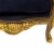 Μπερζέρα Μπαρόκ XL Μασίφ Καρυδιά από φύλλο χρυσού και ύφασμα βελούδο σε μπλέ σκούρο χρώμα ΜΚ- 6555-ARMCHAIR ΜΚ- 6555 