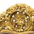 Μπερζέρα Μπαρόκ XL Μασίφ Καρυδιά από φύλλο χρυσού και ύφασμα βελούδο σε μπλέ σκούρο χρώμα ΜΚ- 6555-ARMCHAIR ΜΚ- 6555 