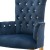 Κλασική Καρέκλοπολυθρόνα Λουί Κένζ καπιτονέ με κρυστάλλινα στράς και ύφασμα βελούδο αλέκιαστο κ' αδιάβροχο υψηλής ποιότητας σε πετρόλ χρώμα ΜΚ-6556-armchair ΜΚ-6556 