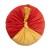 Μαξιλάρι διακοσμητικό στρογγυλό με φούντα δίχρωμο χρυσό κόκκινο απο βελούδο υψηλής ποιότητας 42 x 18 ΜΚ-037-pillow ΜΚ-037 