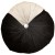 Μαξιλάρι διακοσμητικό δίχρωμο σε μαύρο-γκρί με κρυστάλλινο στράς στο κέντρο του 40 x 15 ΜΚ-066-pillow ΜΚ-066 