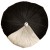 Μαξιλάρι διακοσμητικό δίχρωμο σε μαύρο-γκρί με κρυστάλλινο στράς στο κέντρο του 40 x 15 ΜΚ-066-pillow ΜΚ-066 