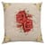Μαξιλάρι διακοσμητικό με φόντο κόκκινα τριανταφυλλα , τετράγωνο απο στόφα Ισπανίας 45χ45 ΜΚ-070-pillow ΜΚ-070 