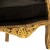 Εντυπωσιακή Μπερζέρα με φύλλο χρυσού Καπιτονέ απο αδιάβροχο-αλέκιαστο ύφασμα υψηλής ποιότητας μαύρο χρώμα, με κρυστάλλινα στρας ΜΚ-6582-wing armchair ΜΚ-6582 