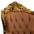 Μπερζέρα Μπαρόκ από Μασίφ Καρυδιά Χειροποίητη με Φύλλο Χρυσού & Λούστρο με αλέκιαστο-αδιάβροχο ύφασμα σε καφέ χρωμα ΜΚ-6585-wing armchair ΜΚ-6585 