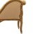 Ανάκλιντρο Λουί Κένζ με φύλλο χρυσού και μπέζ αλέκιαστο-αδιάβροχο ύφασμα ΜΚ-8656-daybed ΜΚ-8656 