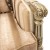 Μπερζέρα Λουί Σέζ με φύλλο ασημιού και βελούδο ύφασμα υψηλής ποιότητας μπέζ με καφε ρίγες ΜΚ-6571-wing armchair ΜΚ-6571 