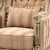 Μπερζέρα Λουί Σέζ με φύλλο ασημιού και βελούδο ύφασμα υψηλής ποιότητας μπέζ με καφε ρίγες ΜΚ-6571-wing armchair ΜΚ-6571 