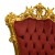 Μπαρόκ Θρόνος με φύλλο χρυσού και μπορντό ύφασμα αλέκιαστο-αδιάβροχο υψηλής ποιότητας ΜΚ-6575-THRONE ΜΚ-6575 