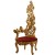 Εντυπωσιακός Θρόνος Ροκοκό με ένα μπράτσο και φύλλο χρυσού με βελούδο ύφασμα υψηλής ποιότητας ΜΚ-6574-throne ΜΚ-6574 