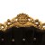Εντυπωσακός θρόνος Μπαρόκ με ψηλή πλάτη απο φύλλο χρυσού με αλέκιαστο-αδιάβροχο ύφασμα σε μαύρο χρώμα ΜΚ-6566-throne ΜΚ-6566 