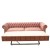 Καναπές-κρεβάτι καπιτονέ με ύφασμα αδιάβροχο αλέκιαστο σε χρώμα σάπιο μήλο ΜΚ- 8643-SOFA ΜΚ- 8643 