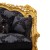 Καναπές τριθέσιος Μπαρόκ με φύλλο χρυσού και ανάγλυφο ύφασμα υψηλής ποιότητας σε μπλέ σκούρο χρώμα ΜΚ-8650-sofa ΜΚ-8650 