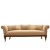 Καναπές καπιτονέ Λουί Κένζ τριθέσιος με λούστρο το ξύλο και ύφασμα αλέκιαστο αδιάβροχο σε μπέζ χρώμα ΜΚ-8649-sofa ΜΚ-8649 