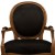 Καρεκλο-πολυθρόνα Λουι Κένζ χειροποίητη με λούστρο και μαύρο αλέκιαστο αδιάβροχο ύφασμα ΜΚ-6578-armchair ΜΚ-6578 
