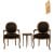 Σέτ Λουί Κένζ με δύο Καρεκλο-πολυθρόνες & χαμηλό τραπεζάκι απο λούστρο ΜΚ-9133-living room set ΜΚ-9133 