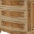 Κομοδίνο κλασσικό Λουί Κένζ με τρία συρτάρια, σε μπέζ πατίνα και λάκα λευκή με φύλλο ασημόχρυσο στις λεπτομέρειες ΜΚ-2180-bedside commode ΜΚ-2180 