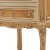 Κομοδίνο κλασσικό Λουί Κένζ με τρία συρτάρια, σε μπέζ πατίνα και λάκα λευκή με φύλλο ασημόχρυσο στις λεπτομέρειες ΜΚ-2180-bedside commode ΜΚ-2180 