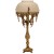 Επιτραπέζιο φωτιστικό με μπρούτζο και πορσελάνη σε μπέζ χρώμα στο καπέλο ΜΚ-13295-table lamp ΜΚ-13295 