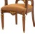 Πολυθρόνα γραφείου με γνήσιο δέρμα καφέ χρώμα απο μασίφ καρυδιά με λούστρο σε καφέ ΜΚ-12130-armchair ΜΚ-12130 