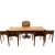Σέτ κλασικό Γραφείο Λούπο με πολυθρόνα και δύο πλαϊνά τραπέζια σε καφέ χρώμα ΜΚ-12124-desk & tables ΜΚ-12124 