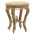 ΠλαΪνό τραπέζι Λουί Κένζ με λάκα off-white και μάρμαρο στην επφάνεια λευκό ΜΚ-3541-table ΜΚ-3541 