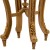 Τραπέζι Λουί Κένζ με φύλλο χρυσού και πατίνα με μάρμαρο μπέζ στην επιφάνεια ΜΚ-3542-TABLE ΜΚ-3542-1 