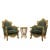 Σέτ Καθιστικό με Πολυθρόνες Λουί Κένζ και χρυσό τραπέζι σαλονιού ΜΚ-9133-WING ARMCHAIRS SET ΜΚ-9133 