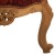 Πολυθρόνα Λουί Κένζ χειροποίητη σε φυσικό ξύλο απο μασίφ καρυδιά με ανάγλυφα σχέδια στο ύφασμα σε μπορντό χρώμα ΜΚ-6594-wing armchair ΜΚ-6594 