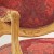 Πολυθρόνα Λουί Κένζ χειροποίητη σε φυσικό ξύλο απο μασίφ καρυδιά με ανάγλυφα σχέδια στο ύφασμα σε μπορντό χρώμα ΜΚ-6594-wing armchair ΜΚ-6594 