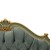 Κλασικό κρεβάτι Μπαρόκ καπιτονέ σε φυστικί χρώμα με βελούδο ύφασμα και φύλλο χρυσού ΜΚ-11108-bed ΜΚ-11108 